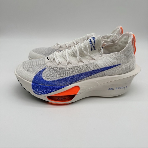 Nike Air Zoom Alphafly Next% 3 FP White Blue Orange HF7356 900 womens - Picture 1 of 3
